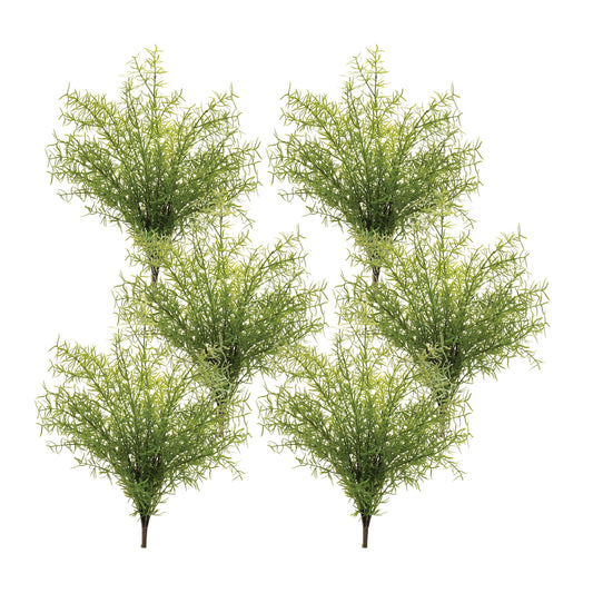 Asparagus Fern Foliage Bush (Set of 6)